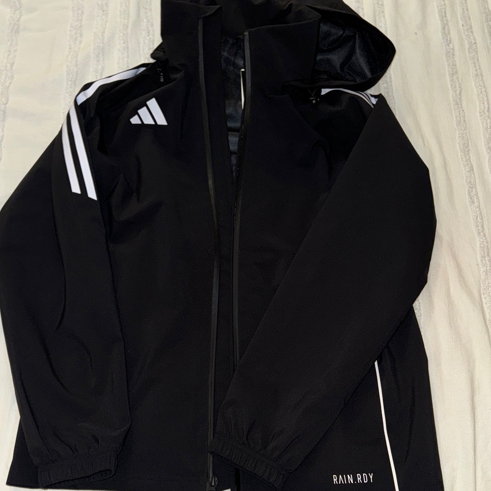 Adidas Rain.Rdy Jacket black and White Stripes